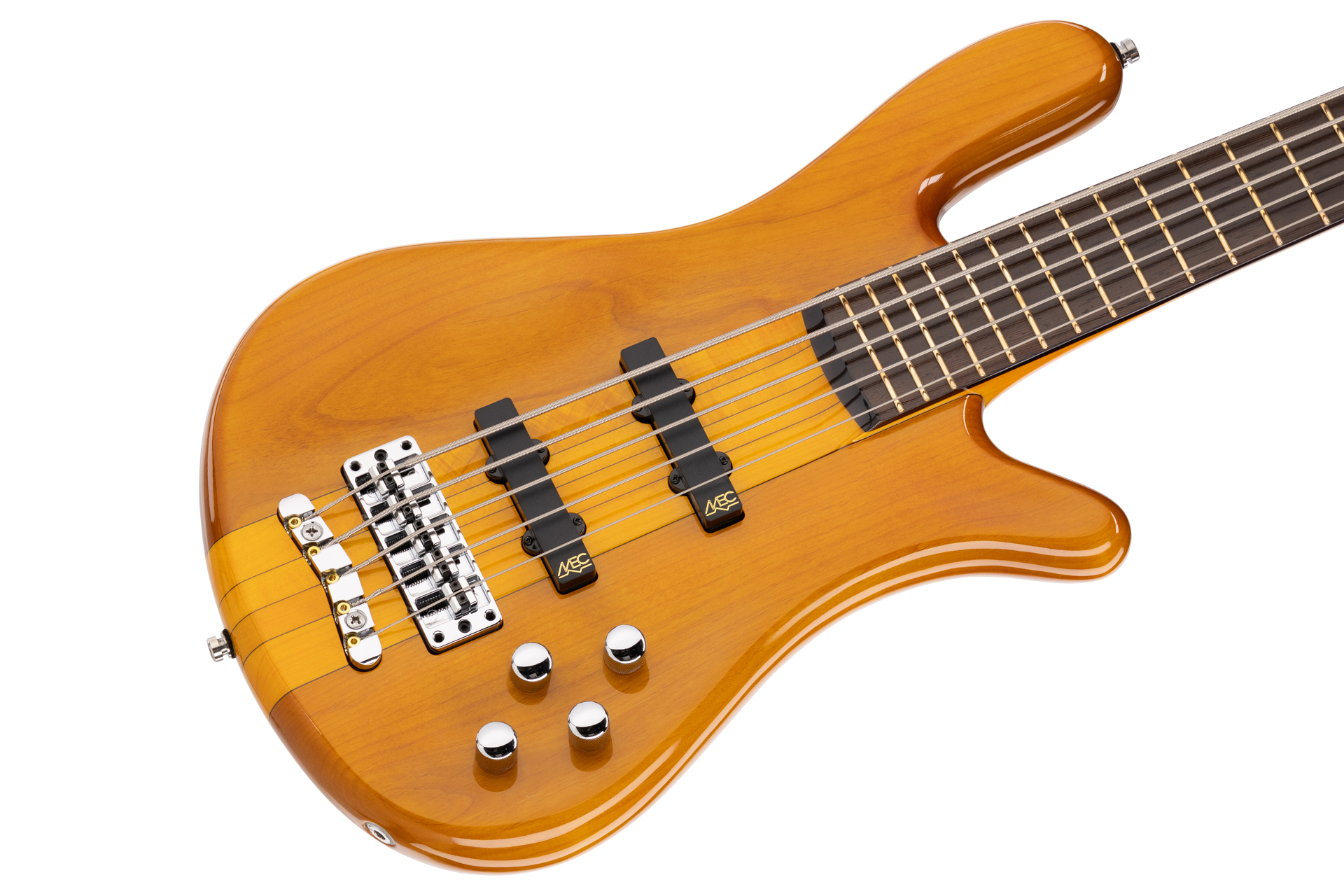 RockBass Streamer NT I, 5-String - Honey Violin Transparent High Polish